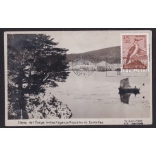 INDIOS YAGANAS PESCADOR DE CENTOLLAS TIERRA DEL FUEGO ANTIGUA TARJETA POSTAL